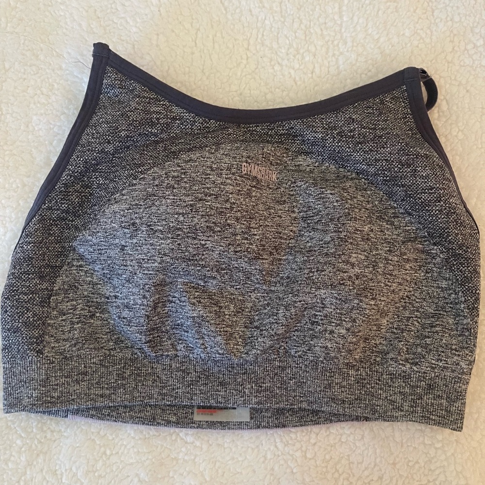 Gymshark Flex Sports Bra Gray Marl - Size Medium